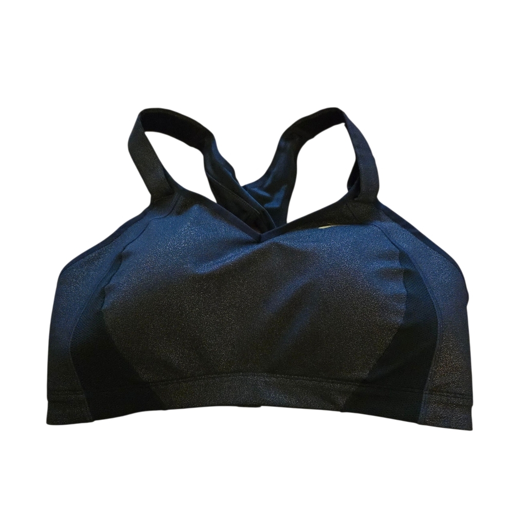 Brooks Black & Gold 40DD Racerback Sports Bra